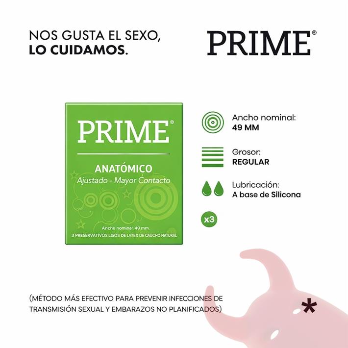 Preservativo Prime Anatomico